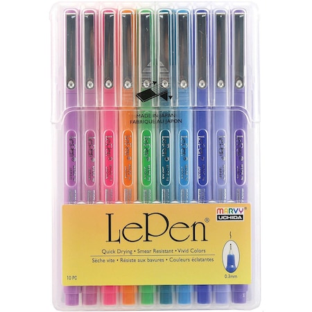 Marvy Uchida LePen, Bright, 10 colors 4300-10C